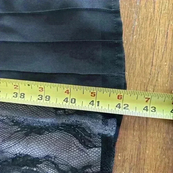 LOFT Illusion Lace Slip Dress Size 8 Black LOFT - Picture 5 of 10